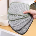 Thickened double-layer steel wire dishcloth for kitchen cleaning in random colors - Random Color Style / 12*16cm