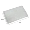 Chiffon à vaisselle en fil d'acier argenté durable et éponge à récurer, 13x8,5 cm - Style de Nettoyage Double Face (5024) / 1 Pièce / Argent