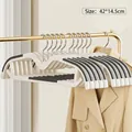 Grijze antislip kledinghanger met korte nek voorkomt schouderhobbels en slepen - Korte Nek Verbeterde Stijl / 10 Stuks Verpakking / Premium Grijs