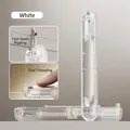 Compact 2-in-1 multi-functional white needle threader and seam ripper sewing tool - Needle Threader Ripper (5256) / Luxury White