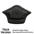 Thick black self-adhesive heel cushion for loose shoes and anti-chafing - Thickened / Black