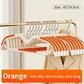 Oranje antislip kledinghanger met korte nek en anti-marking design - Korte Nek Verbeterde Stijl / 10 Stuks Verpakking / Levendig Oranje