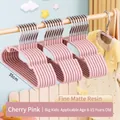 Pink non-slip matte resin hangers for older children aged 8 to 15 years, 35cm wide. - Older Kids 8-16 Years (35cm) / Sakura Pink
