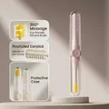 Portable pink dual-ended ear and nose cleaning tool with silicone brush and scoop - Nose Hair Trimmer Style / Pink