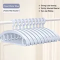 Duurzame wolkblauwe naadloze kledinghanger met brede schouder voor antislip drogen - Thickened 80g Style / Wolkenblauw