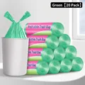 Green vest-style disposable garbage bags with handles for kitchen, 20 count pack - 20 Pieces/Pack (46x60cm) / Green