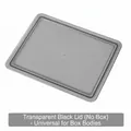 Translucent black plastic lid for Japanese style underwear storage box, universal fit - Universal Lid Only / 31x24cm / Transparent Black