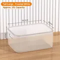 15L translucent large storage box with lid and handles for home organization - Approx. 15L / Large High Translucent White