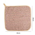 30x30cm absorbent brown striped kitchen cleaning cloth towel with hanging loop detail - Thin / 30*30cm / Coffee