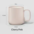 Minimalistische kersenroze mondspoelbeker met ergonomische handgreep mat - 201-300ml / Roze