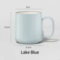 Minimalistische matblauwe mondspoelbeker voor badkamer met 9,2 cm hoogte afmetingen - 201-300ml / Blauw
