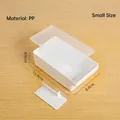 Small white butter storage container with built-in slicer and lid, 15.9x8.8x4.9cm - 15.9x8.8x4.9cm / Small (With Cutting Board)
