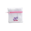 Petit sac à linge en maille pour chaussettes avec fermeture éclair rose et protection. - Style Chaussette