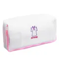 Filet à linge en maille blanche avec fermeture éclair rose pour protéger les pulls délicats - Shirt Style