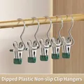 5-Pack green non-slip stainless steel hooks for hat and sock storage organization - 5 Pieces / Morandi Green