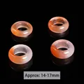 Natural Southern Red Agate beads for DIY jewelry making, approximately 14-17mm in size. - Runner Buckle / 14-17mm / Natural Icy Southern Red Agate Loop