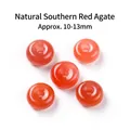 Natural Southern Red Agate donut-shaped loose beads for DIY jewelry, size 10-13mm - Safety Buckle / 10-13mm / Natural Southern Red Agate Safety Buckle