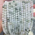 Natürliche 6mm grün-weiße Xiuyu-Jadeperlen für die Herstellung von DIY-Armbändern und Schmuck - 4mm (ca. 90 Stk.) / Natürliche Tianshan-Jade