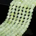 Φυσικές χάντρες 6mm Green Grapes Milk Cap Xiuyu Jade για χειροποίητα κοσμήματα DIY - 4mm (περίπου 90 τεμάχια) / 4A Φυσικός Νεφρίτης Σινσάν