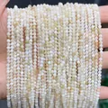 Perle tonde in madreperla bianca naturale per accessori per la creazione di gioielli - Guscio d'Acqua Dolce Oleoso Naturale