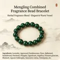 Traditionelles grünes Weihrauch-Perlenarmband aus natürlichen aromatischen Kräutern - 6mm / Mengling Aromatische Perlen Armband