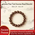 Traditionelles handgemachtes Duftperlenarmband mit Adlerholz- und Sandelholzduft - 6mm / Birnen-Räucherperlen-Armband