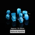 Facettierte unregelmäßige natürliche blaue Apatit-Loseperlen für Schmuck ca. 10-20 mm - Ca. 10-20mm / Natürlicher Apatit Unregelmäßige Perlen
