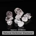 Φυσικές κρυστάλλινες χάντρες διαμαντιών Herkimer για την κατασκευή κοσμημάτων, 20-50mm - Περίπου 20-50mm / Φυσικές Χάντρες Διαμαντιού Herkimer - Μεγάλο