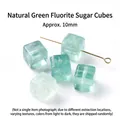 Natuurlijke groene fluoriet kubus kralen 10mm voor DIY sieraden maken SKU-variant - Vierkante Stijl (JDXFK24-75) / 1 Stuk (Ca. 10mm) / Natuurlijke groene fluoriet