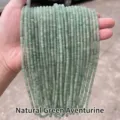 Premium 2mm natural green aventurine abacus beads for DIY jewelry making and crafts - Abacus Beads / Approx 4x2mm 145 Pieces/Pack / Natural Green Aventurine