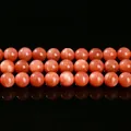 Hochwertige natürliche orangefarbene Mondsteinperlen der Güteklasse 7A für den Schmuckbau - 7A Natürlicher Orange Mondstein