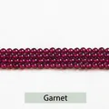 Kleine 2mm 3mm natürliche dunkelrote Granat-Rundperlen für DIY-Schmuckherstellung - 5A Natürlicher Granat / 2mm (Ca. 180 Perlen)