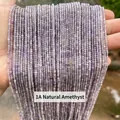 Hoogwaardige 2mm natuurlijke 1A amethist kleine ronde kralen voor DIY sieraden maken - 1A Natuurlijke Amethist / 3mm (ongeveer 108 kralen)