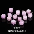 8mm natural purple kunzite cube stone beads for DIY jewelry making and craft projects - Sugar Cube Shape / Approximately 8mm / Natural Kunzite