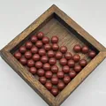 Perle rotonde aromatiche erbali tradizionali marrone rosso per gioielli fai da te - Perla d'Incenso Lady Huarui / 6mm (Perla Singola) / Rosso