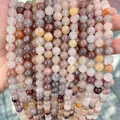 Perles en jade naturel Xiuyan de 6mm en couleurs assorties pour la création de bijoux DIY - 4mm (Env. 90 pcs/brin) / Améthyste naturelle