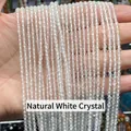 Kleine 2mm natuurlijke witte kristallen ronde kralen voor DIY handgemaakte sieraden - 7A Natuurlijke Bergkristal / 2mm (Ca. 180 Kralen)
