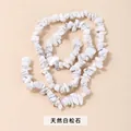 Natuurlijke witte howliet kristallen chip kralen streng voor DIY sieraden maken - Natuurlijke Witte Howliet Split / 5-8mm ca. 122 stuks, lengte ca. 40cm per streng