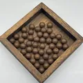 Perline profumate alle erbe naturali marroni per creazione gioielli - 8mm / Muxiang Xiji - Caffè Scuro