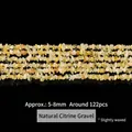 Natuurlijke gele citrien kristal grind kralen 5-8mm streng voor DIY sieraden maken - Natuurlijke Citrien Split (Licht Gewaxt) / 5-8mm ca. 122 stuks, lengte ca. 40cm per streng