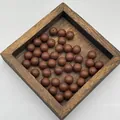 Perle di incenso alle erbe marroni per gioielli fatti a mano in stile cinese - 8mm / Wensi Caffè Scuro (Perla Singola)