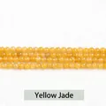 Natuurlijke gele jade ronde kralen van 2mm of 3mm voor fijne DIY-sieraden en accessoires - 2mm (Ca. 180 Kralen) / Natuurlijke Gele Jade