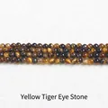 Kleine ronde gele tijgeroog natuursteen kralen voor professionele DIY sieraden maken - 2mm (Ca. 180 Kralen) / Natuurlijk Geel Tijgeroog