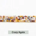 Kleine 2mm 3mm natuurlijke crazy lace agaat ronde kralen voor het maken van DIY sieraden. - 2mm (Ca. 180 Kralen) / Natuurlijk Crazy Lace Agaat