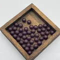 Perle di incenso alle erbe viola scuro per la creazione di gioielli fai da te fatti a mano - 8mm / Perla d'Incenso Luoshen (Viola Scuro)