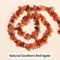 Natuurlijke Zuid-rode agaat split kralen voor DIY sieraden maken en knutselproject - Natuurlijke Zuid-Rode Agaat Chips / 5-8mm ca. 122 stuks, lengte ca. 40cm per streng