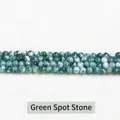 Natuurlijke groen gevlekte ronde edelsteenkralen voor DIY sieraden maken 2mm 3mm - Natuurlijke groene puntsteen / 3mm ongeveer 108 stuks