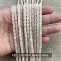 Natural pink Aventurine 2mm abacus beads for DIY jewelry making - Abacus Beads / 6*3-4mm Approx 95 Pieces/Pack / Natural Pink Aventurine