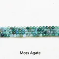 Kleine 2 mm natuurlijke groene mosagaat ronde kralen voor DIY handgemaakte sieraden en oorbellen - Natuurlijke mosagaat / 2mm ongeveer 180 stuks