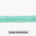 2 mm ultrafijne doorschijnende groene aventurijn ronde kralen voor doe-het-zelf sieraden - Natuurlijke Groene Aventurijn / 3mm ongeveer 108 stuks